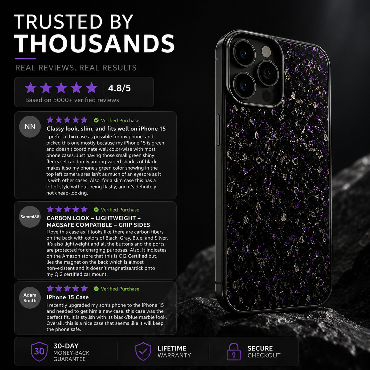 Real Forged Carbon Case - iPhone